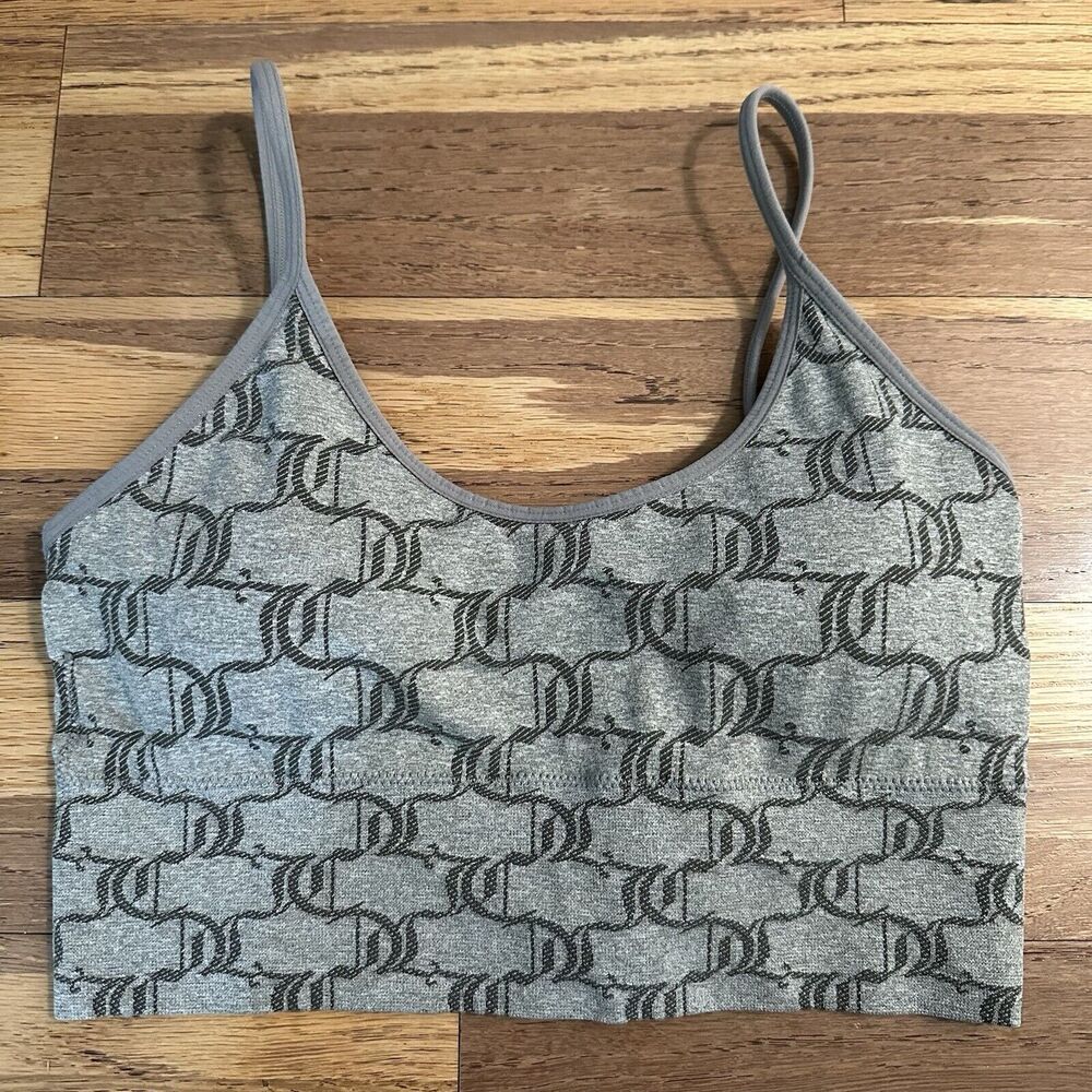 JUICY COUTURE Sports Bra, Thin Strap Bralette, Removable‎ Padding, Large